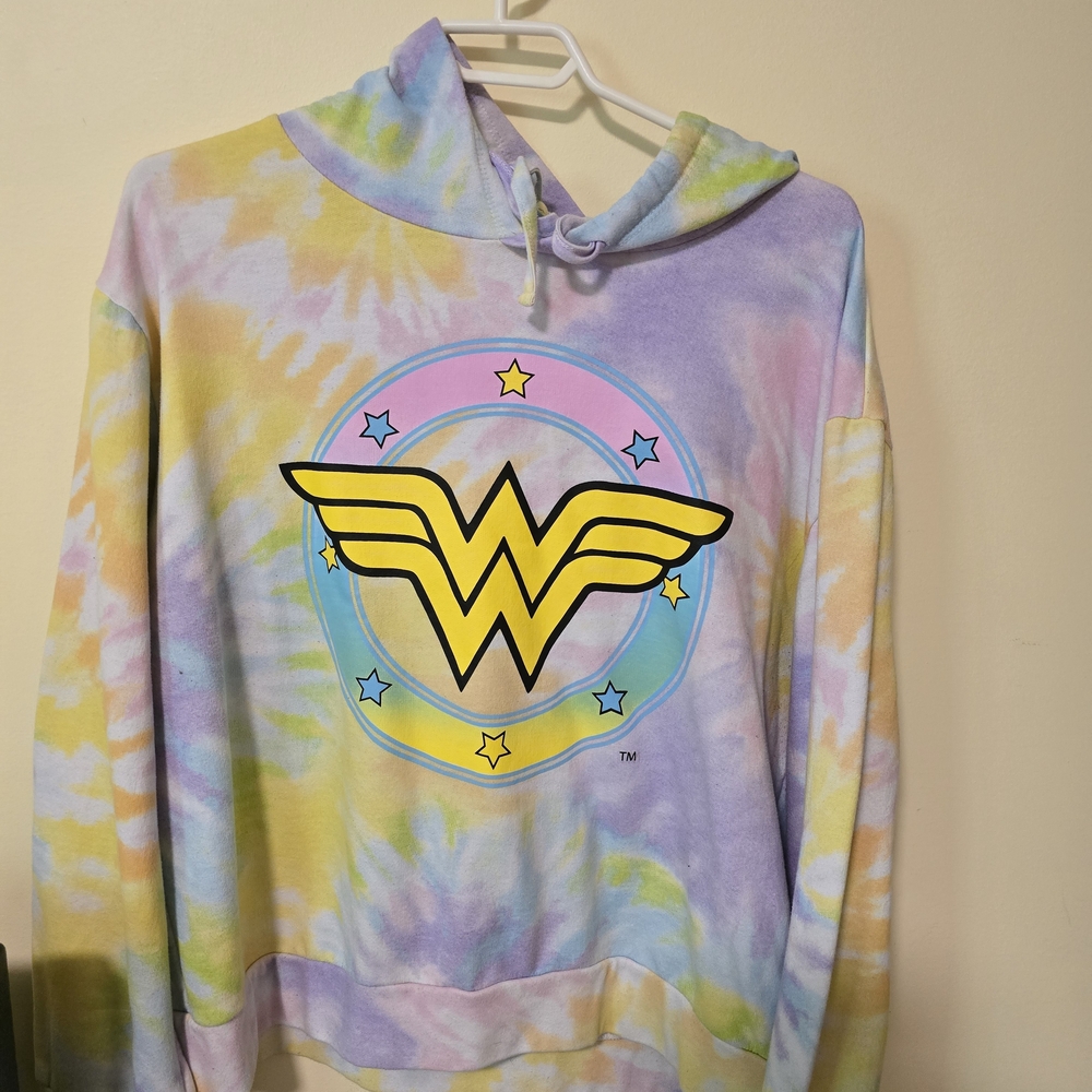 MAD Engine Pastel Tie-Dye Wonder Woman Hoodie